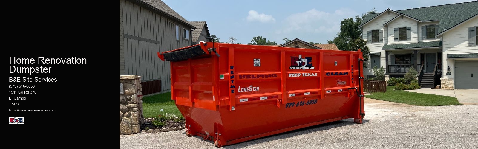 Home Renovation Dumpster