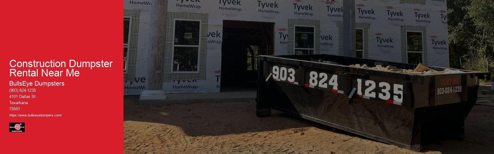 Construction Dumpster Rental Near Me