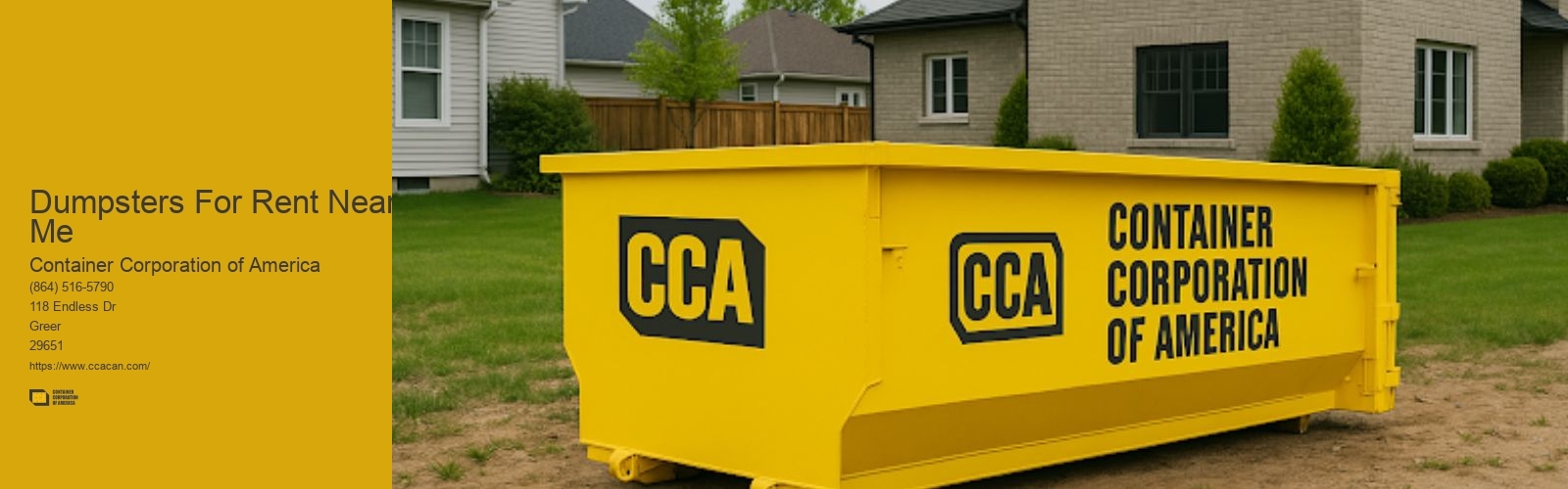 Dumpsters For Rent Near Me