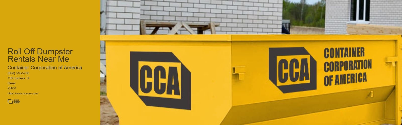 Roll Off Dumpster Rentals Near Me