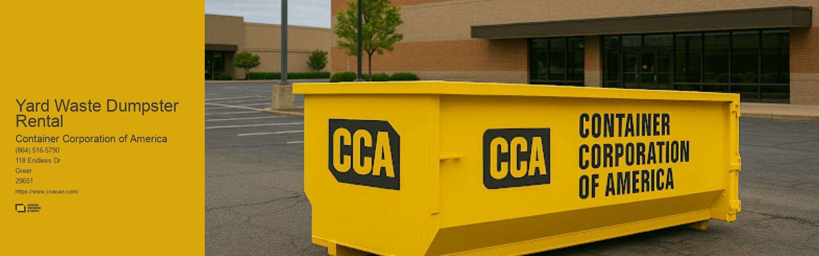 Yard Waste Dumpster Rental