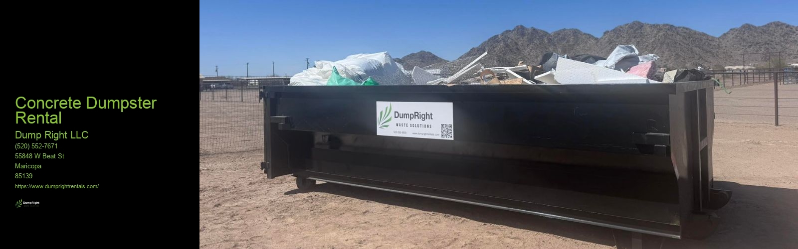 Concrete Dumpster Rental