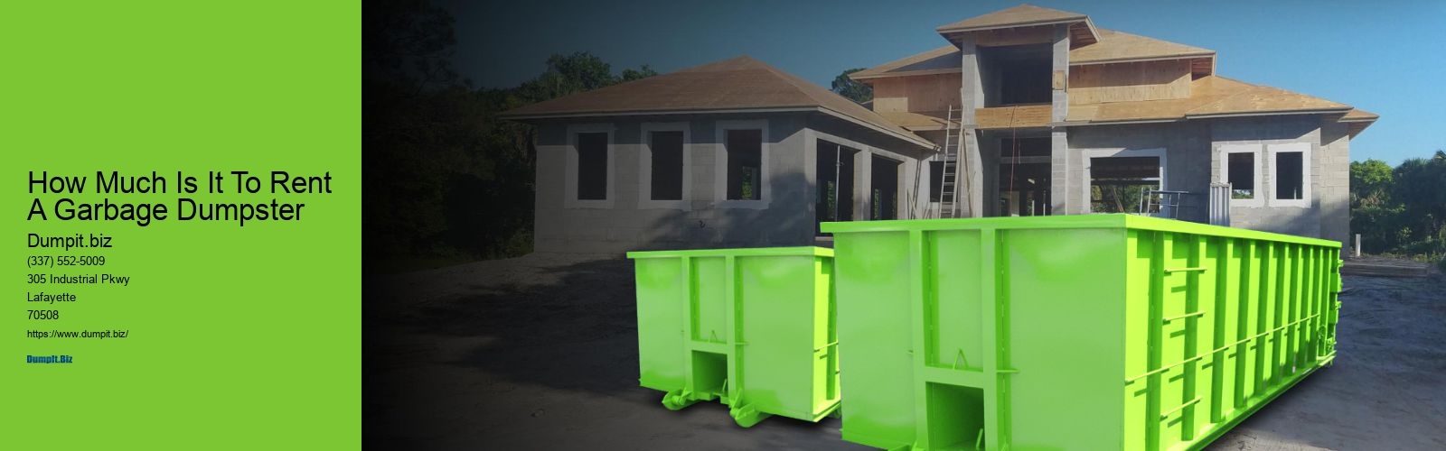 How Much Is It To Rent A Garbage Dumpster