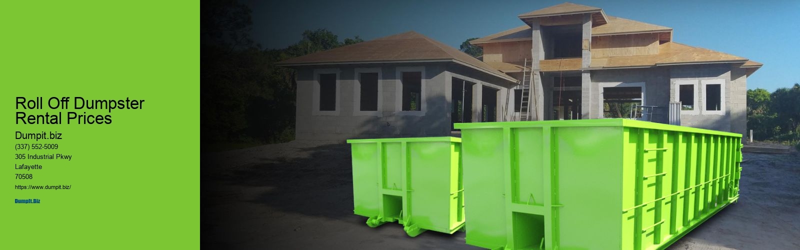 Roll Off Dumpster Rental Prices