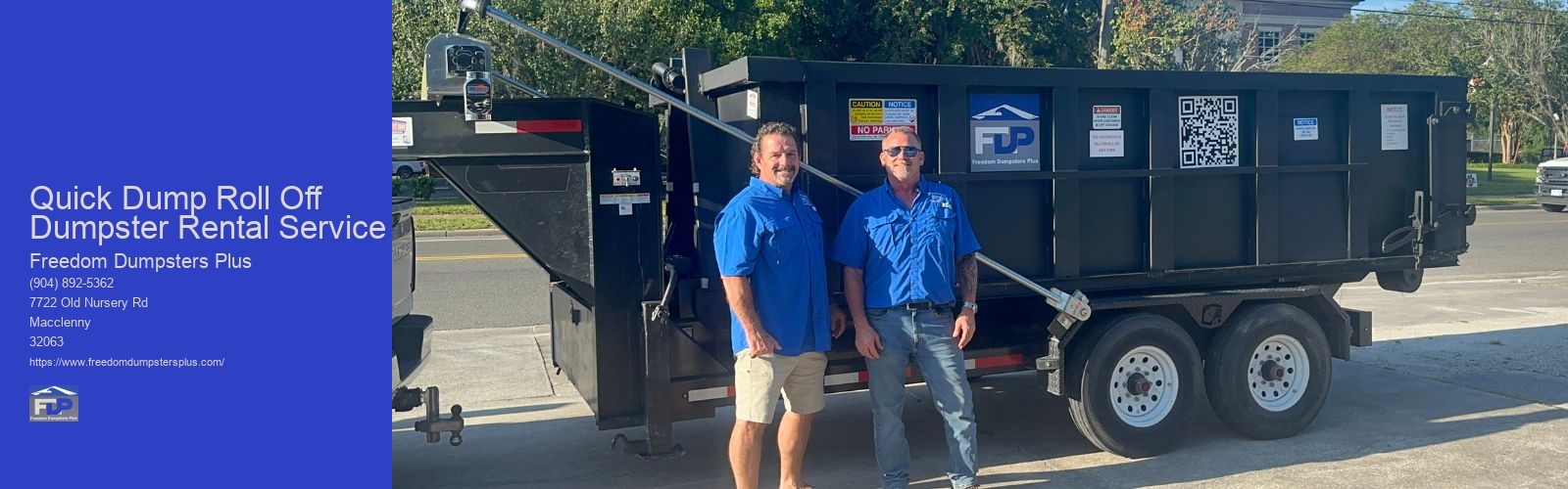 Quick Dump Roll Off Dumpster Rental Service