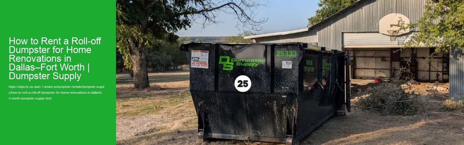 How to Rent a Roll-off Dumpster for Home Renovations in Dallas–Fort Worth | Dumpster Supply  How to Rent a Roll-off Dumpster for Home Renovations in Dallas–Fort Worth | Dumpster Supply