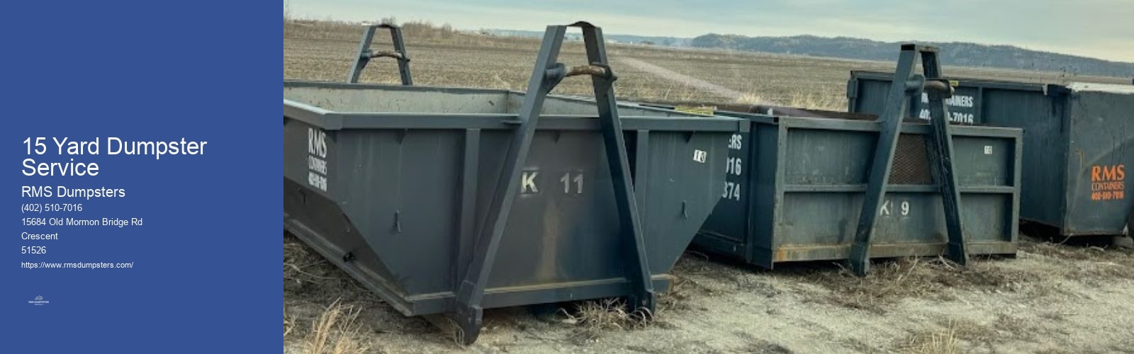 15 Yard Dumpster Service