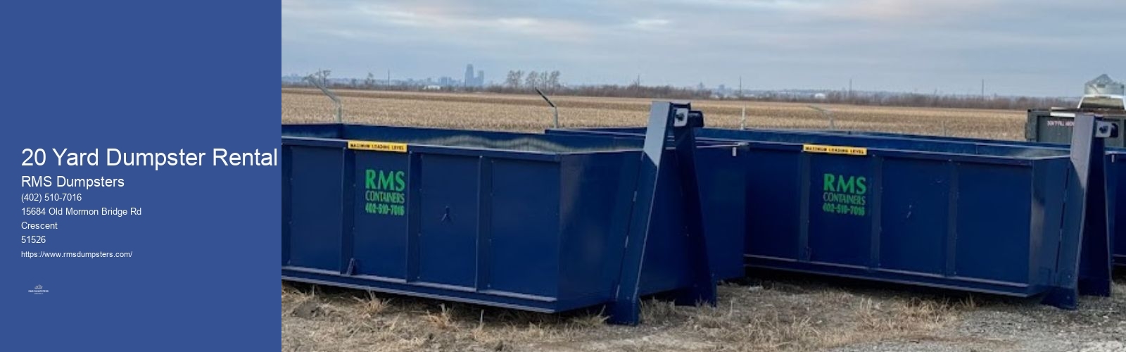 20 Yard Dumpster Rental