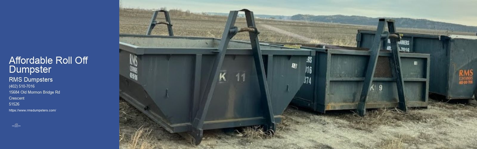 Affordable Roll Off Dumpster