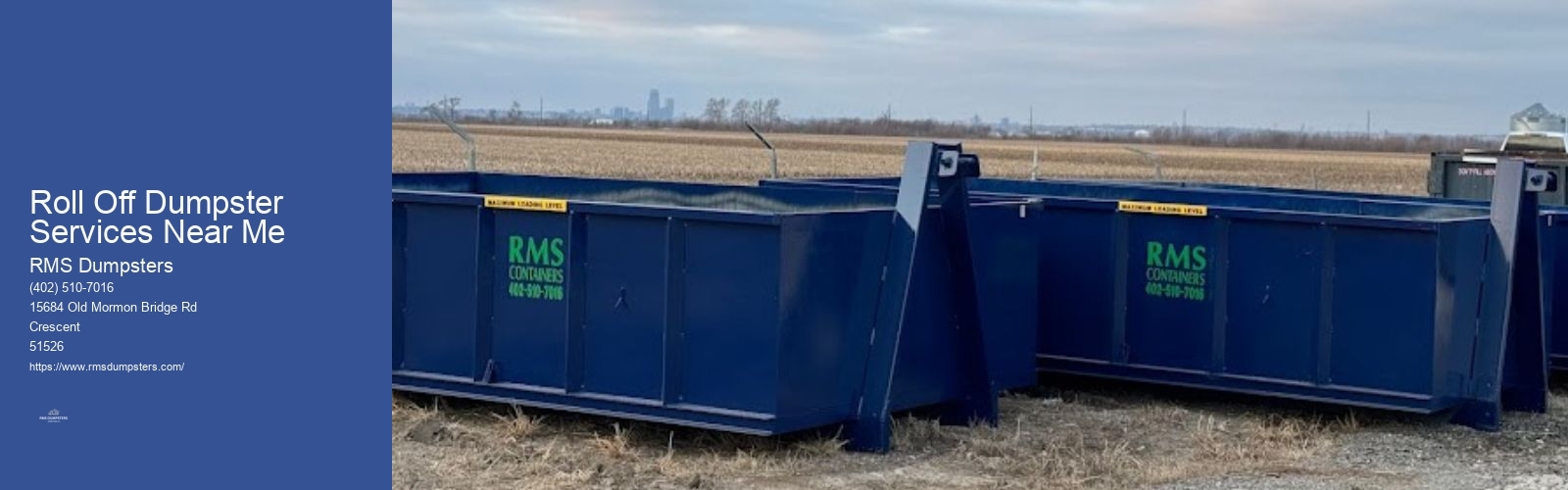 Roll Off Dumpster Services Near Me