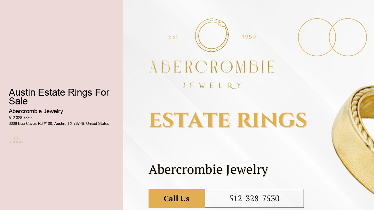 Austin Estate Rings For Sale