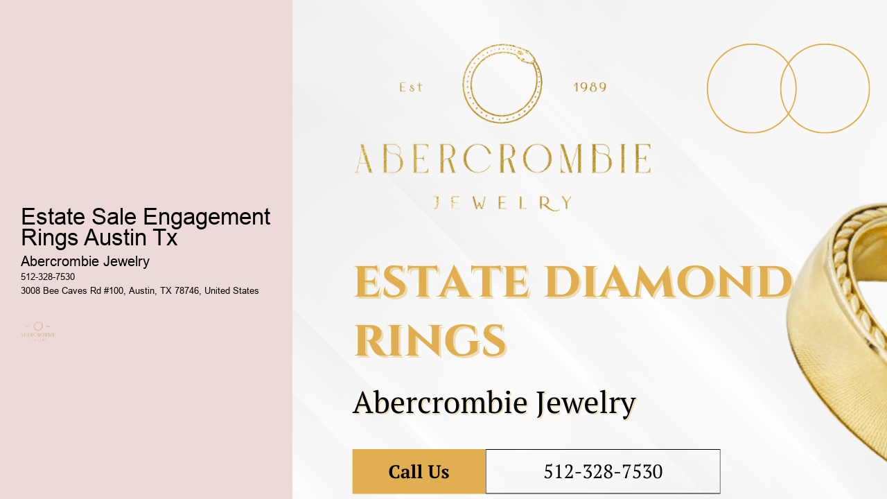 Estate Sale Engagement Rings Austin Tx