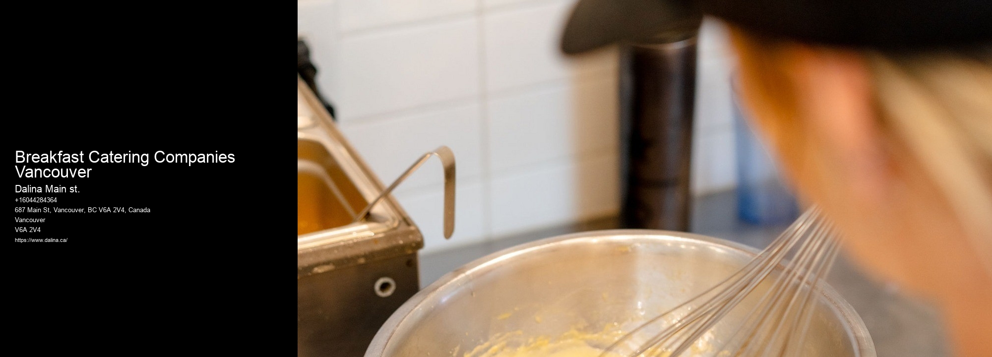 Breakfast Catering Companies Vancouver Catering Recommendations
