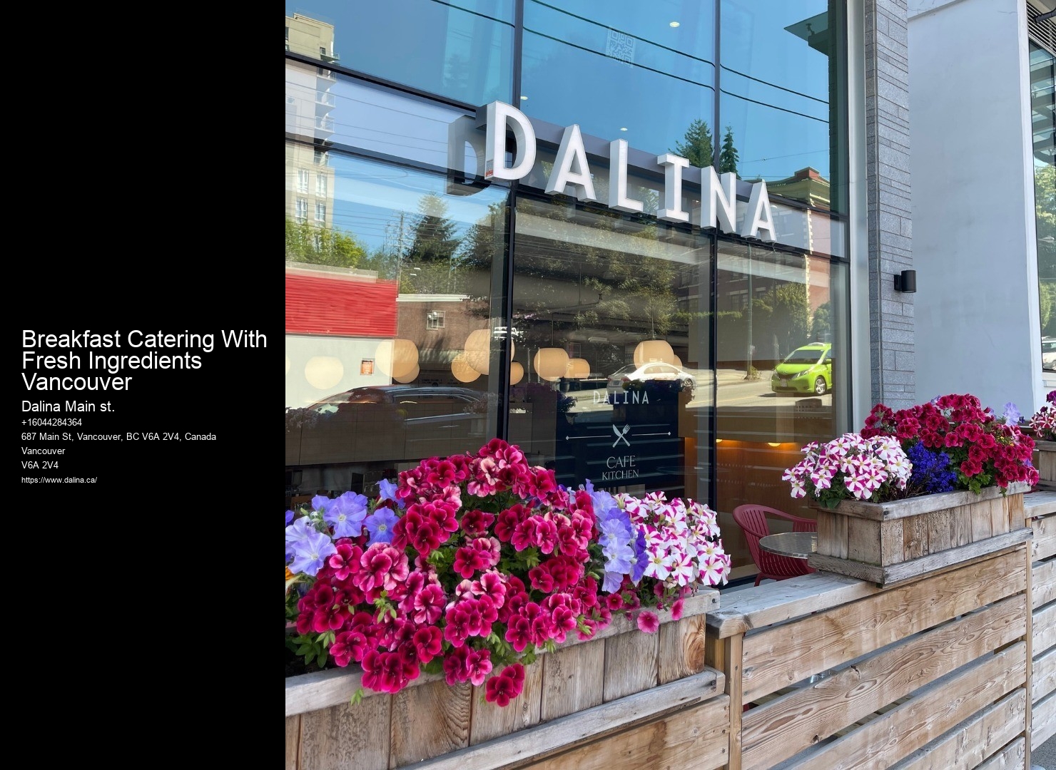 Event catering rentals Breakfast Catering With Fresh Ingredients Vancouver
