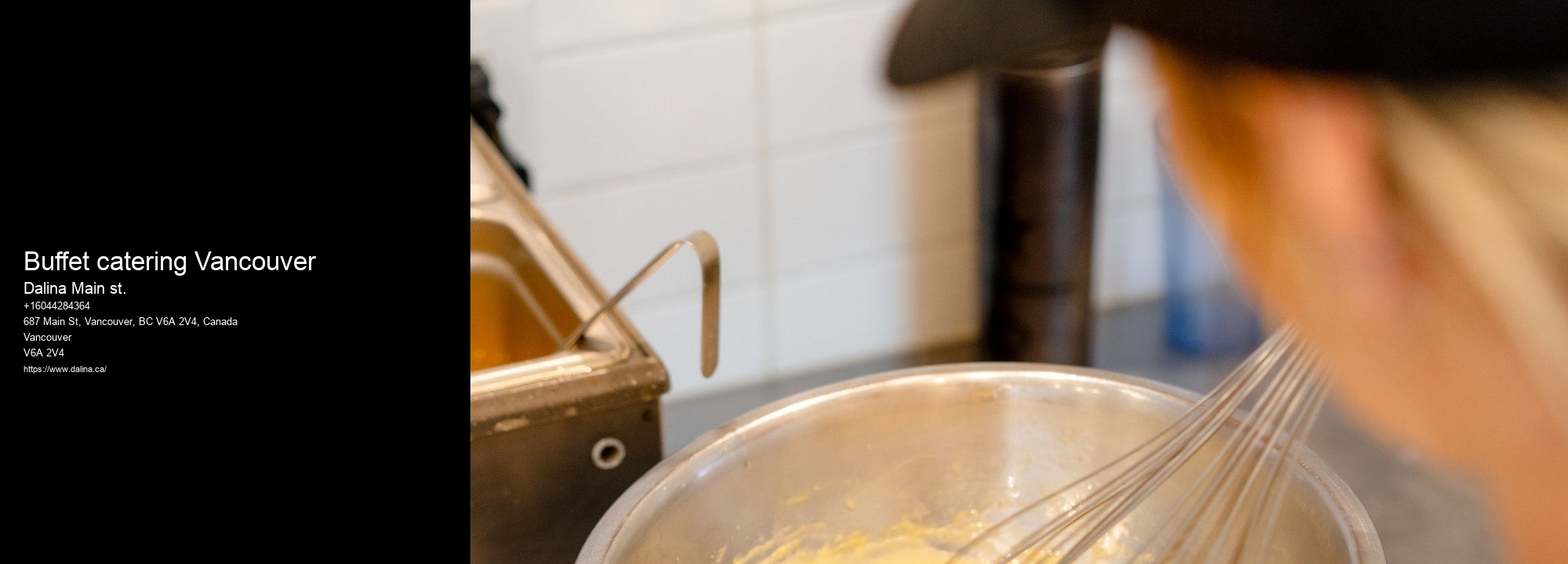 Organic Catering Services Buffet catering Vancouver