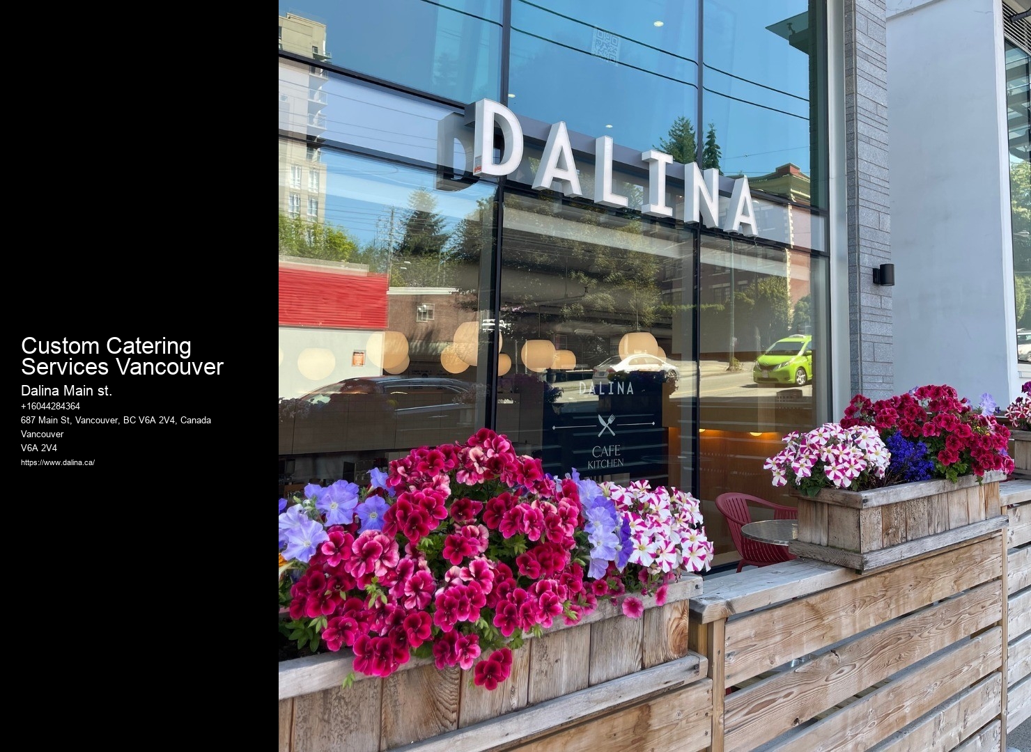 Custom Catering Services Vancouver holiday catering services