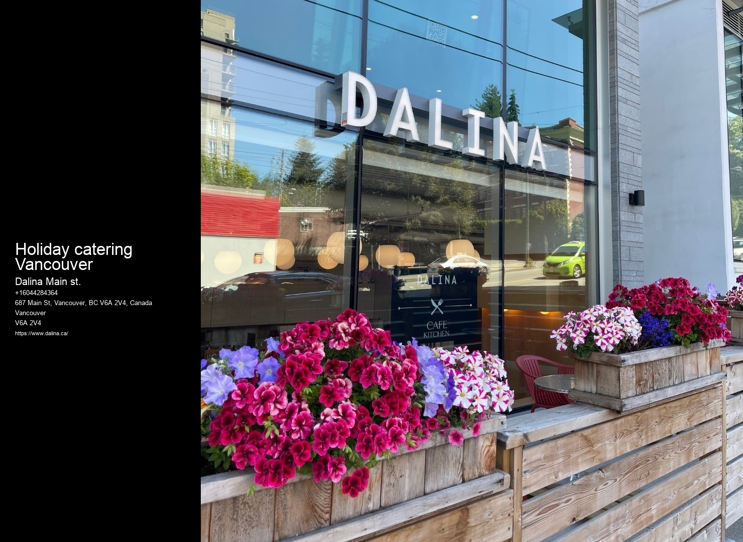 Holiday catering Vancouver catering for private parties