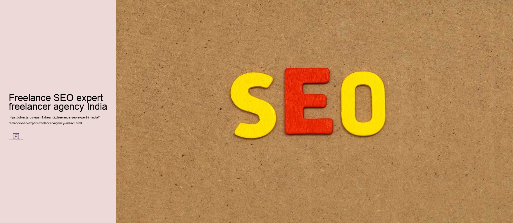 Freelance SEO expert freelancer agency India
