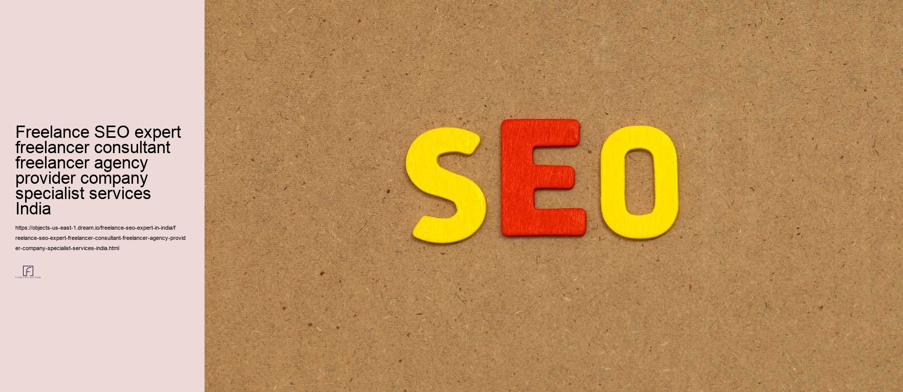 Freelance SEO expert freelancer consultant freelancer agency provider company specialist services India