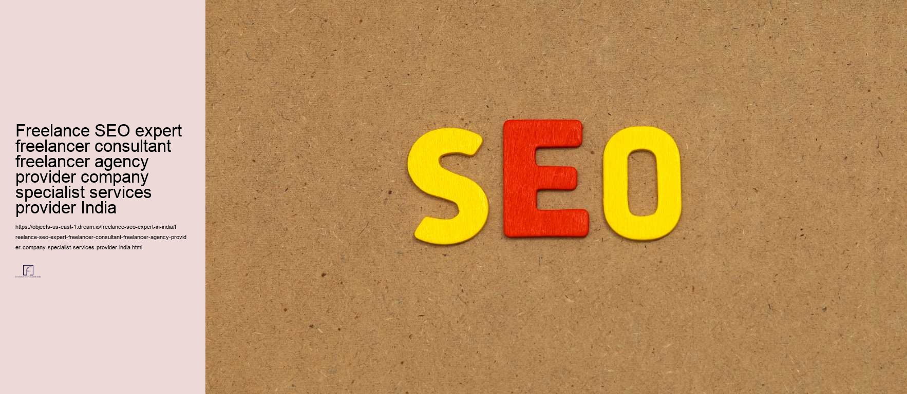 Freelance SEO expert freelancer consultant freelancer agency provider company specialist services provider India
