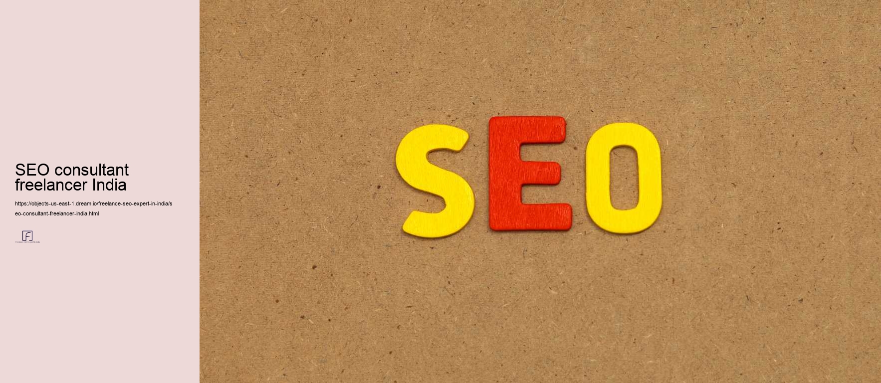 SEO consultant freelancer India