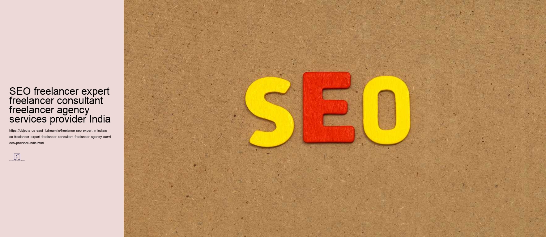 SEO freelancer expert freelancer consultant freelancer agency services provider India