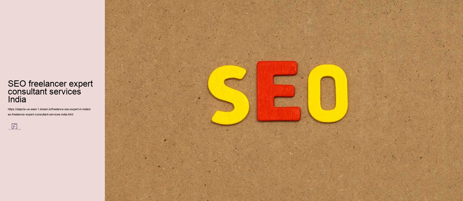 SEO freelancer expert consultant services India