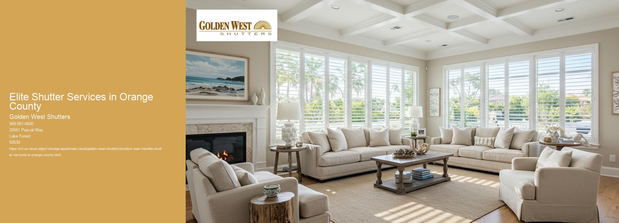 Elite Shutter Services in Orange County