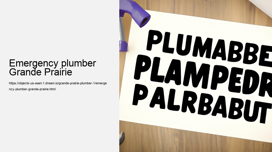 Emergency plumber Grande Prairie