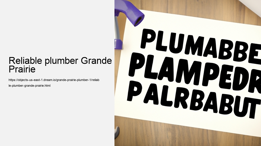 Reliable plumber Grande Prairie