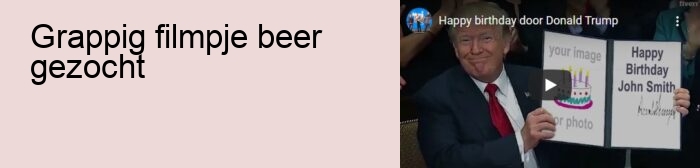 grappig filmpje beer gezocht