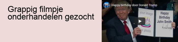 grappig filmpje onderhandelen gezocht