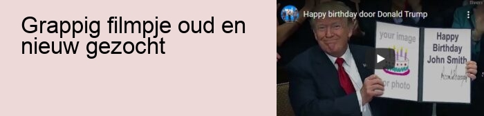 grappig filmpje oud en nieuw gezocht