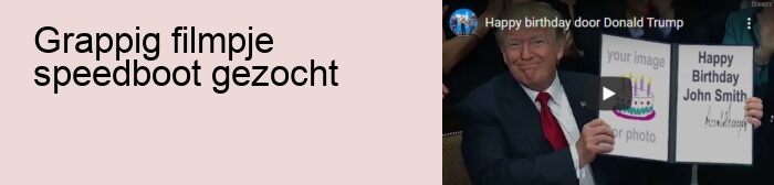 grappig filmpje speedboot gezocht