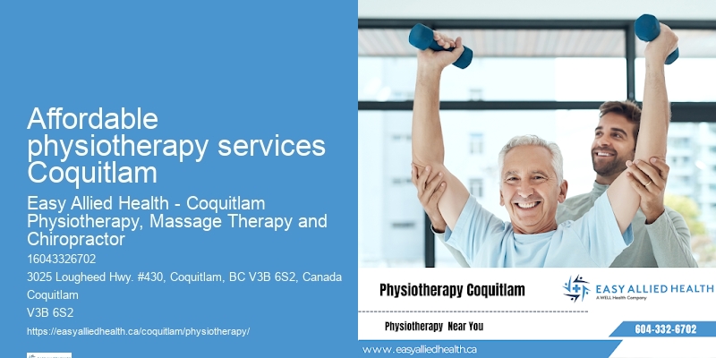 Affordable physiotherapy services Coquitlam Physio Therapy Services