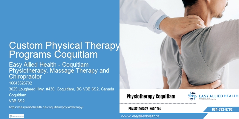Custom Physical Therapy Programs Coquitlam Physiotherapy for Mobility