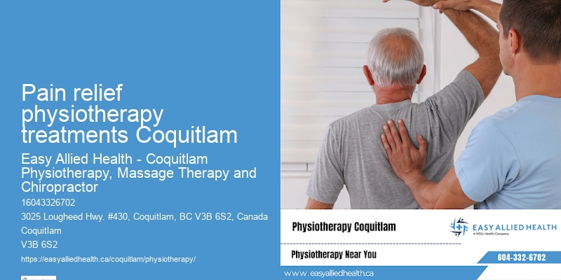 Custom physiotherapy programs Pain relief physiotherapy treatments Coquitlam
