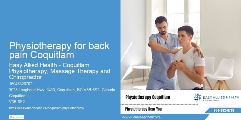 Physiotherapy for back pain Coquitlam Senior Physio