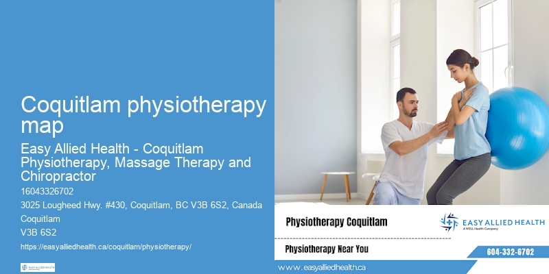 Coquitlam physiotherapy map