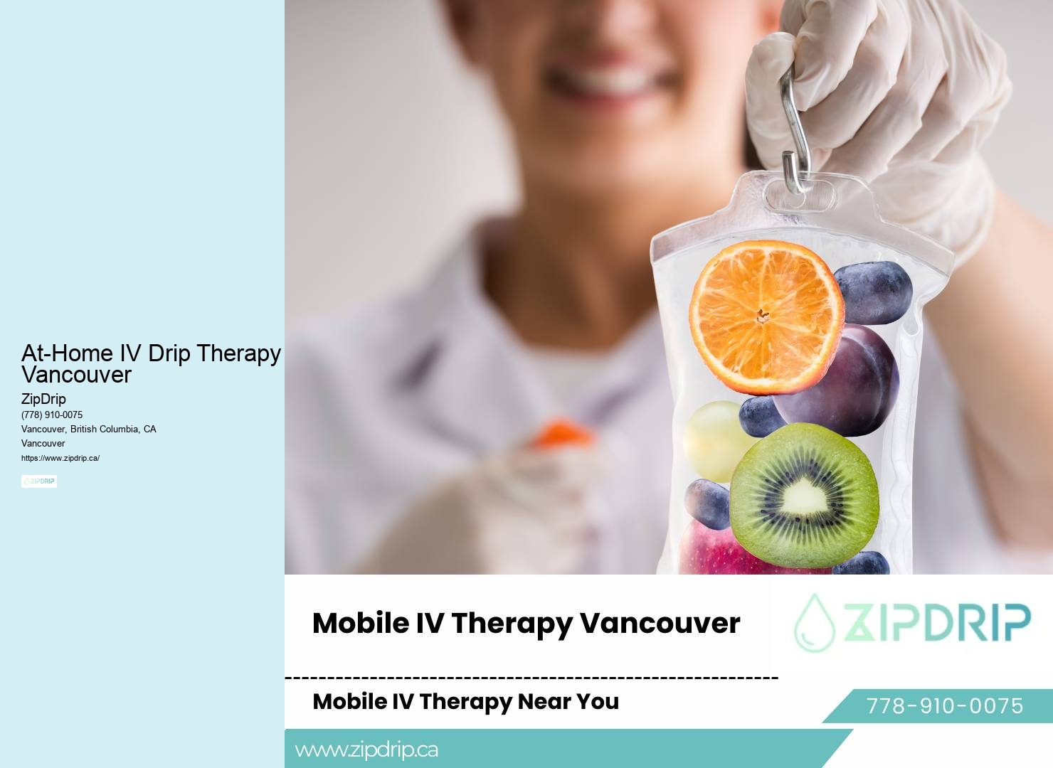 At-Home IV Drip Therapy Vancouver IV hydration