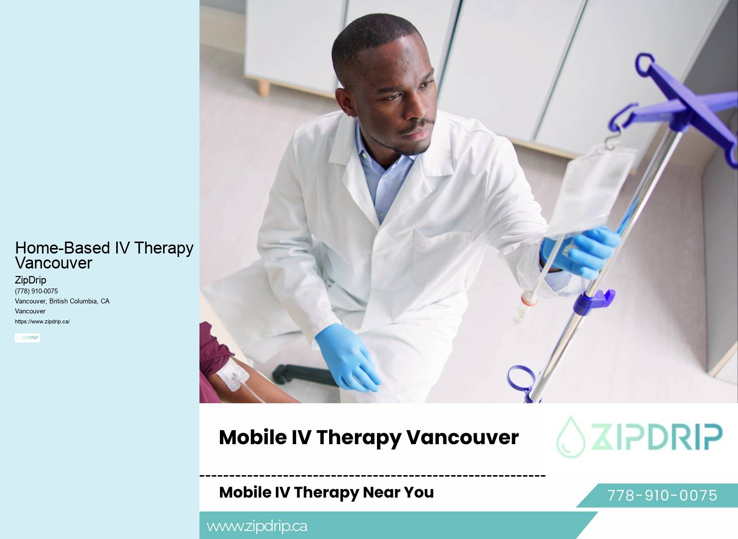 At-home hangover IV drip Home-Based IV Therapy Vancouver