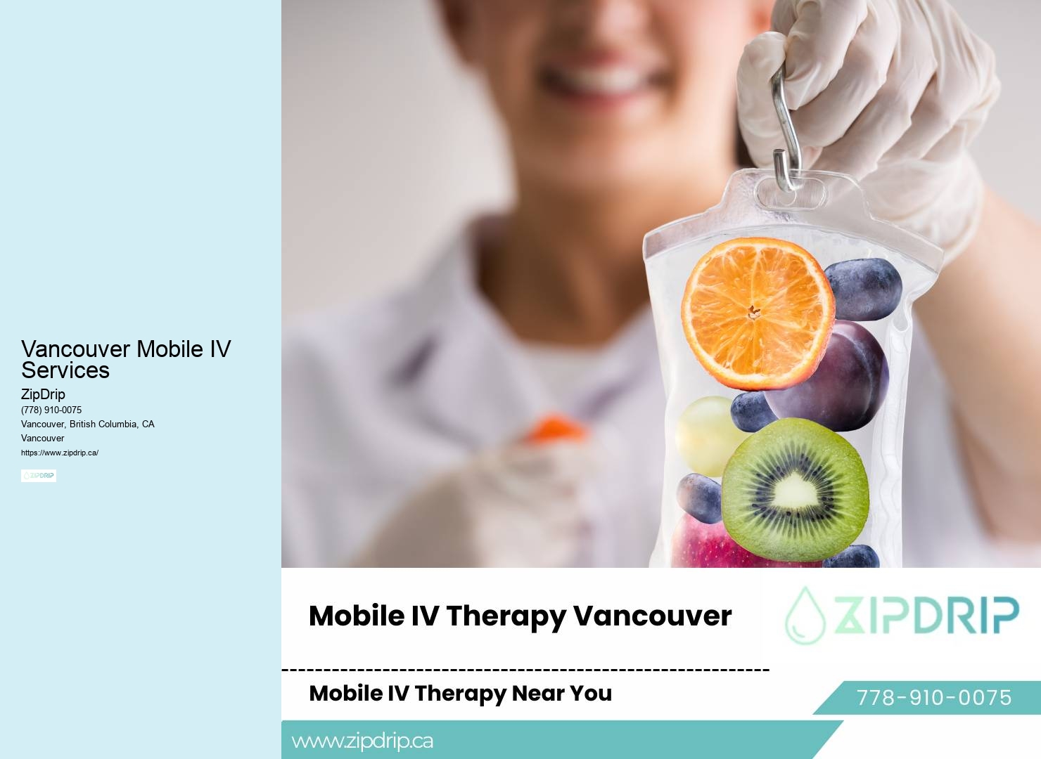 IV vitamin infusion Vancouver Mobile IV Services