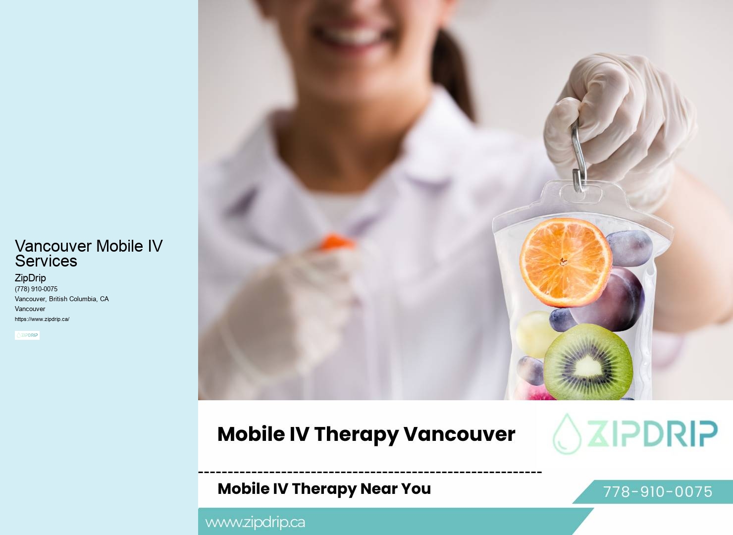 Vancouver Mobile IV Services Mobile IV Drip Services