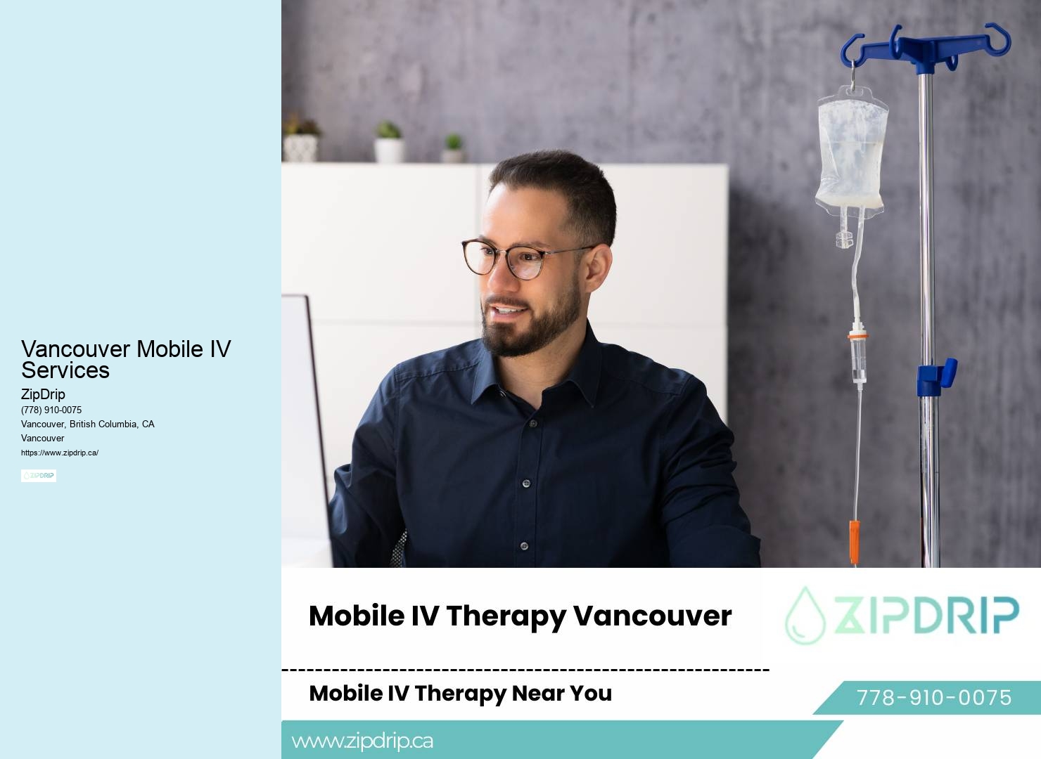 Vancouver Mobile IV Services Mobile Hangover Relief
