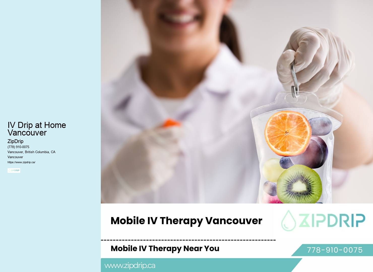 IV Drip at Home Vancouver IV Therapy Specialist