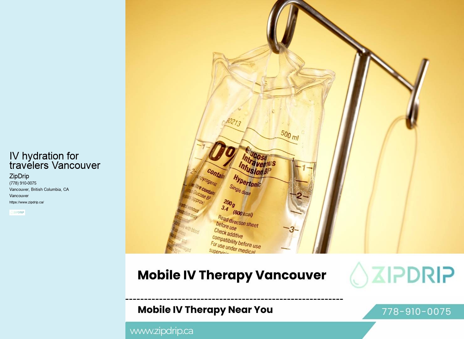 IV therapy for athletes IV hydration for travelers Vancouver