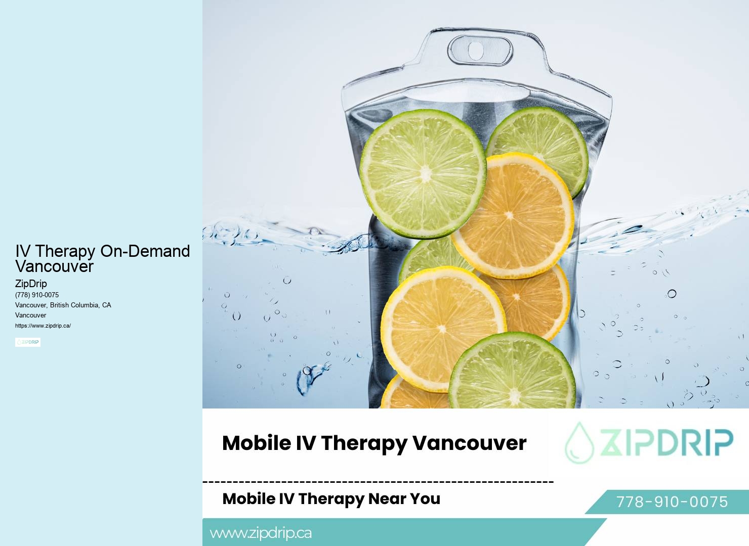 IV Therapy On-Demand Vancouver IV hydration clinic