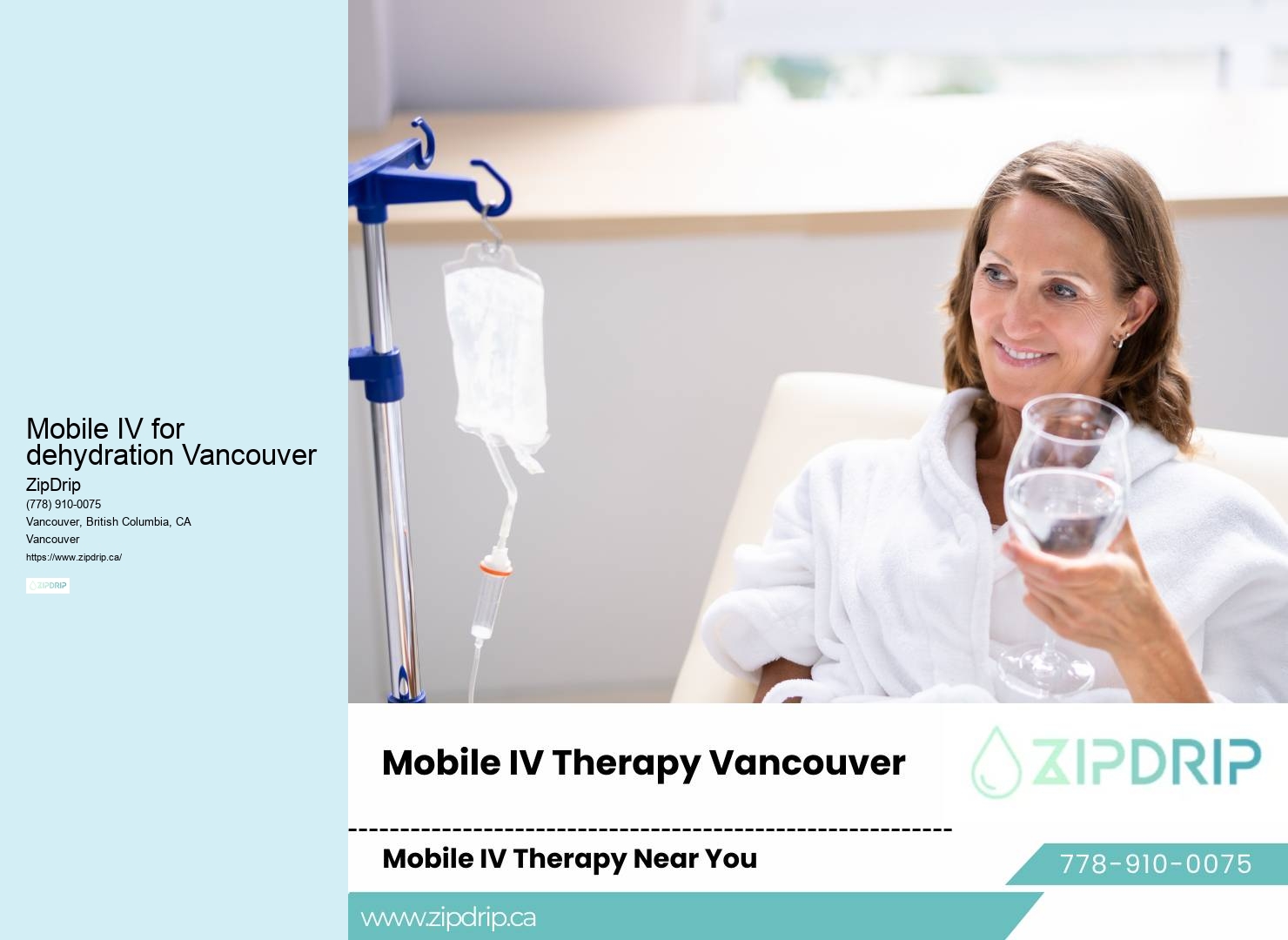 Mobile IV therapy for athletes Mobile IV for dehydration Vancouver