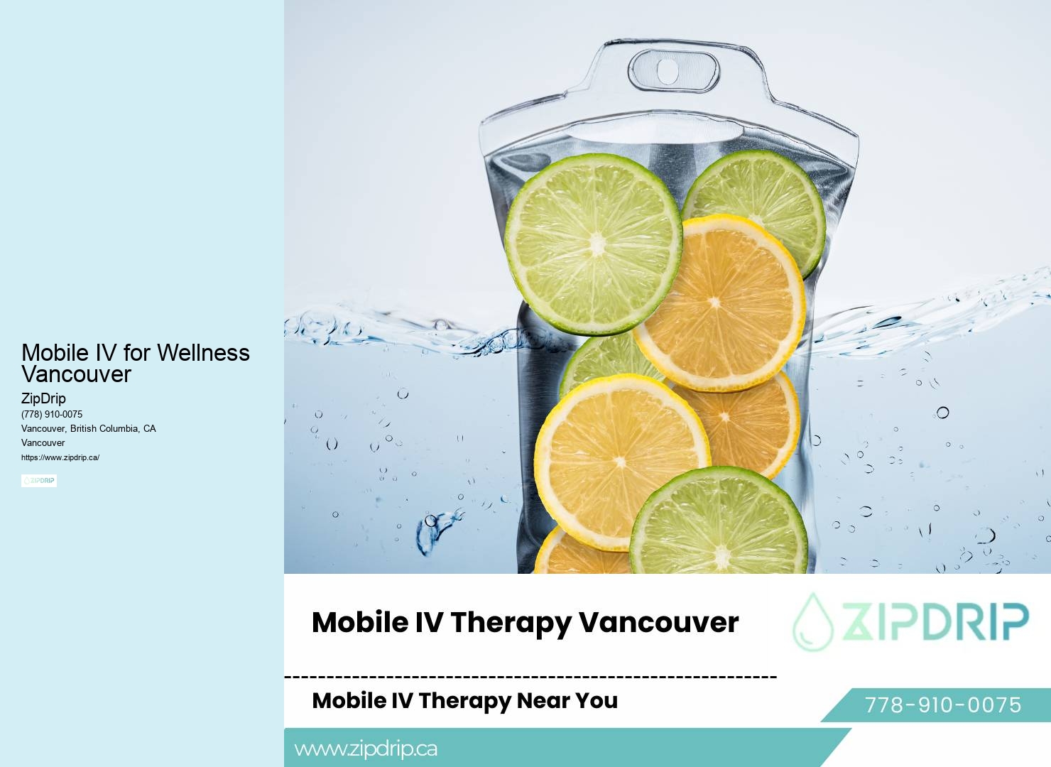 IV therapy for athletes Mobile IV for Wellness Vancouver
