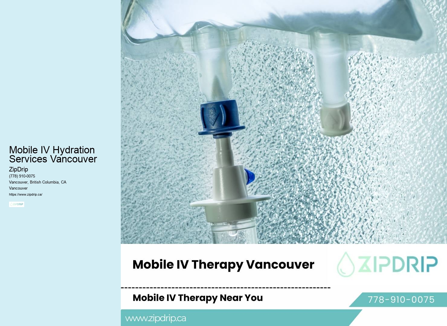 Mobile IV Hydration Services Vancouver Mobile Health Solutions